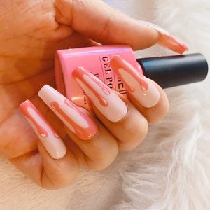 Bubble Gum press on nails